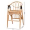 Bali & Pari Cyntia Modern Bohemian Natural Brown Rattan Counter Stool 235-13349-ZORO - alternate 4